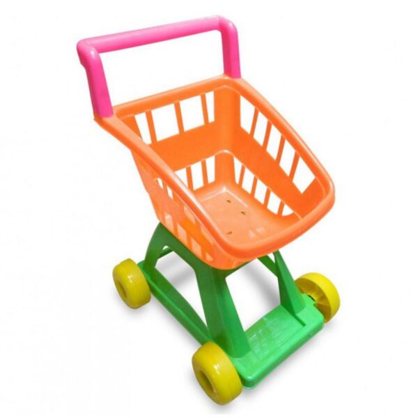 Carrito Juguete de Mercado Naranja en Plastico