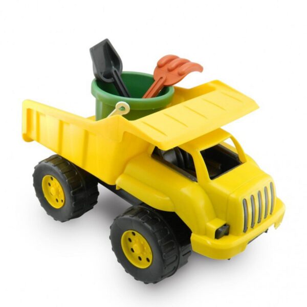 Camion Volqueta Dragon Incluye Balde Pala y Gancho