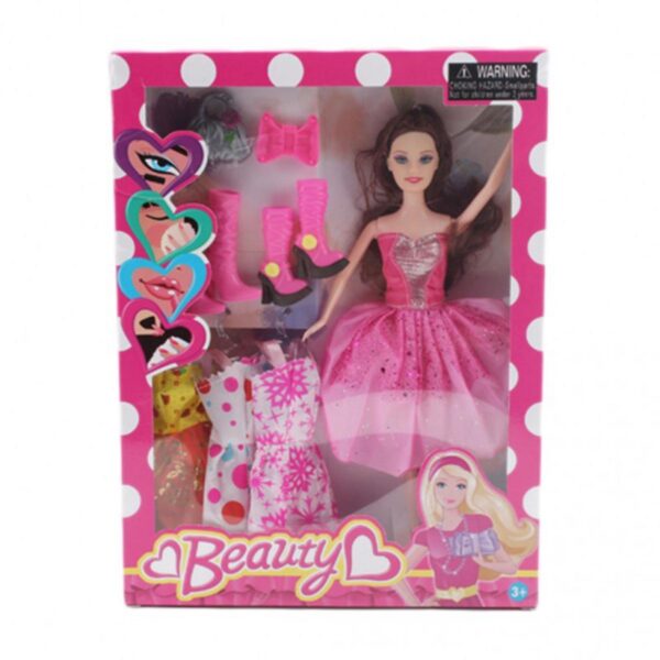 Muñeca Beauty con Set de Vestuario