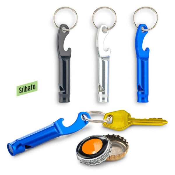 Llavero Pito Con Destapador Metalico