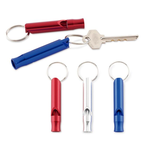 Llavero Pito Maxi Metalico Silbato y Argolla llavero