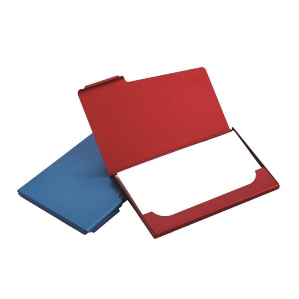Estuche Porta Tarjetas En Aluminio Con Cierre A Presion