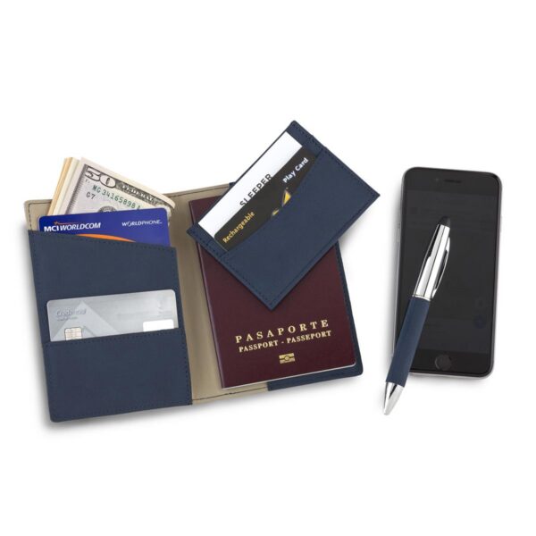 Set Monarch Boligrafo Portatarjetas y Portapasaporte