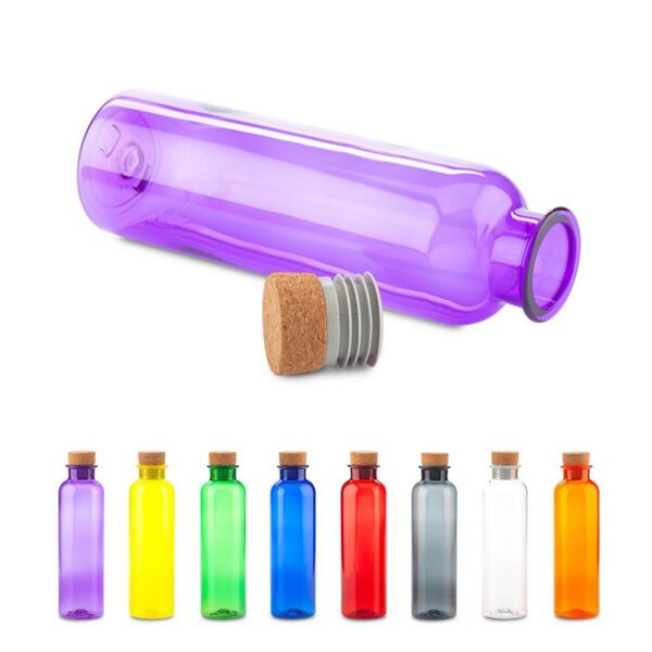 Botella Botilito Plastico Cork 650ml Cierre Presion