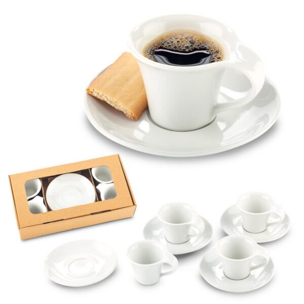 Set De Platos en Porcelana Expresso 8 Piezas