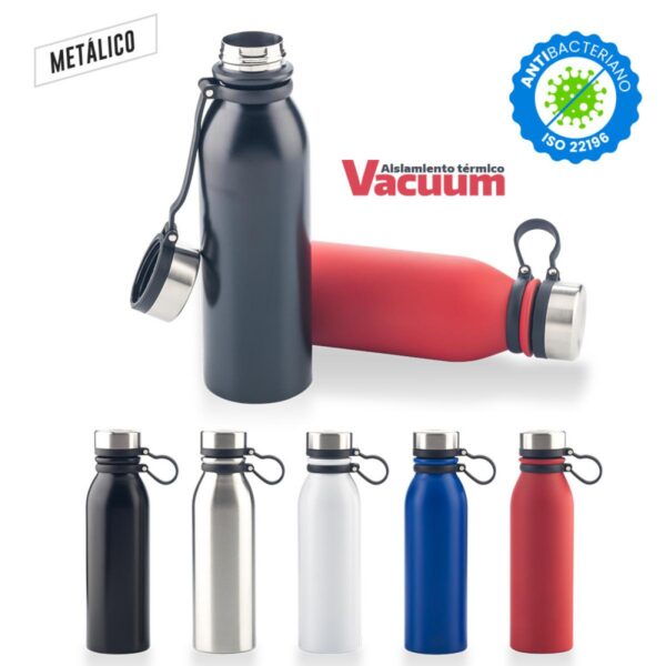 Botella Botilito Metalico Vortex en Acero 600ml