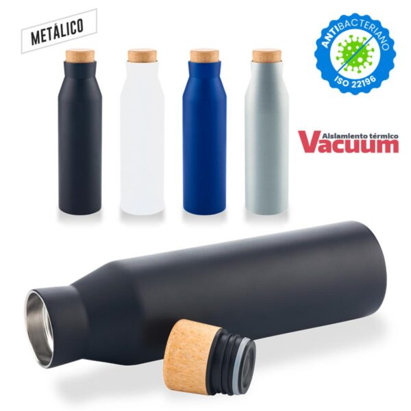 Botella Botilito Metalico Shelby Doble Pared 600ml