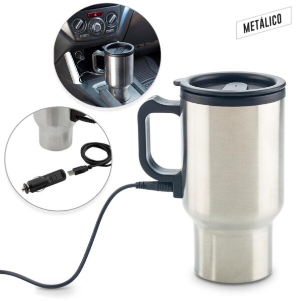 Mug Metalico Warmer 450ml Elaborado en Acero Inoxidable