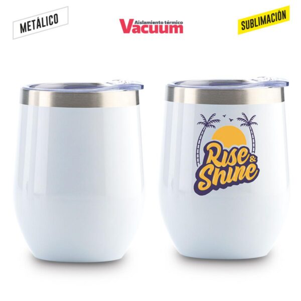Vaso Mug Metalico para Sublimación Mask