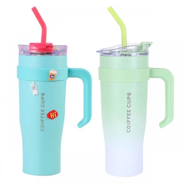 Mug Viajero Big con Pitillo Metalico
