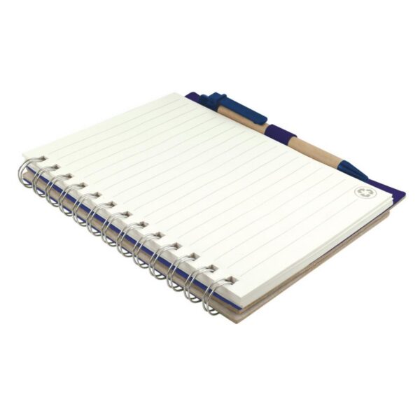 Libreta Cuaderno Argollada Recycle Eco Con Boligrafo
