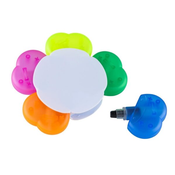 Resaltador Magico Flower Plastico 5 Resaltadores