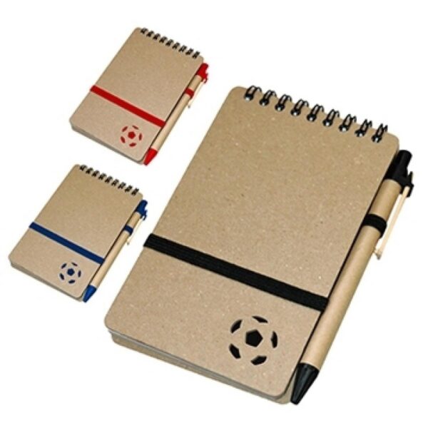 Cuaderno Libreta Futbol De 80 Hojas Banda Elastica