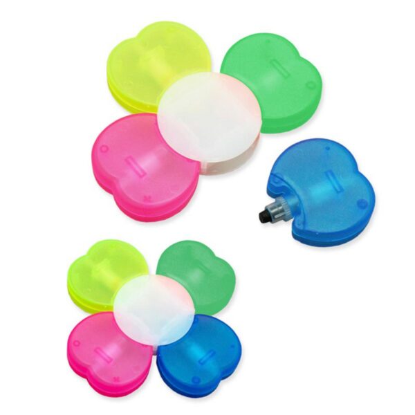 Resaltador Magico en Cera en Plastico Forma Flor