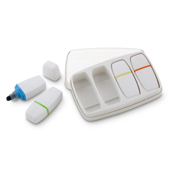 Estuche Para 4 Resaltadores En Cera Adam En Plastico