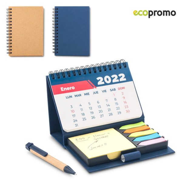 Set de Escritorio Sticky Calendar Incluye Mini Boligrafo