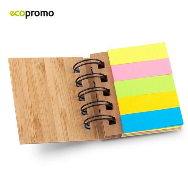 Memo Sticky Set Bambú Argollado Doble O