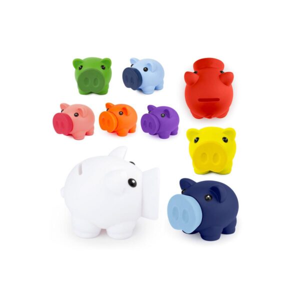 Alcancia Little Piggy Hecha En Pvc Tapa Frontal