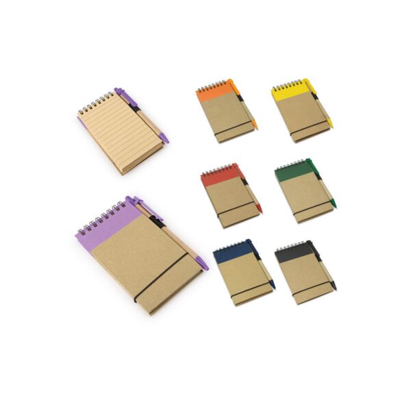 Libreta Ecologica argollado doble O boligrafo