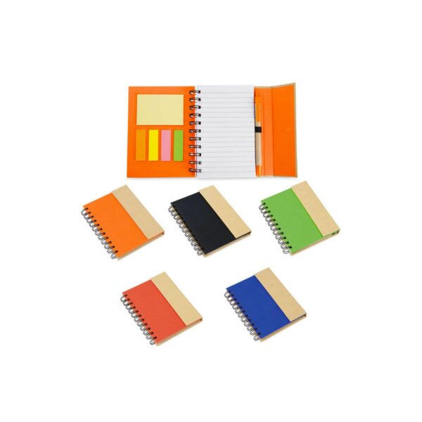 Cuaderno Full argollado magnetico doble O con Banderitas