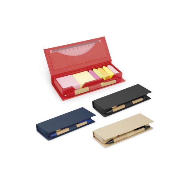Memo Slim Estuche de carton con bolsillo de regla