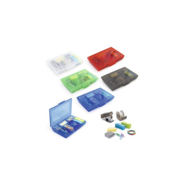 Kit De Escritorio Cosedora Ganchos Cinta Clips y mas