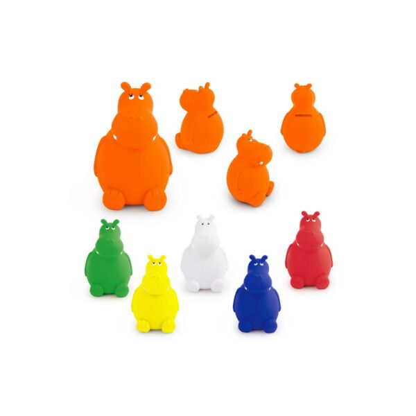 Alcancia Hippo en PVC en forma de tierno hipopotamo