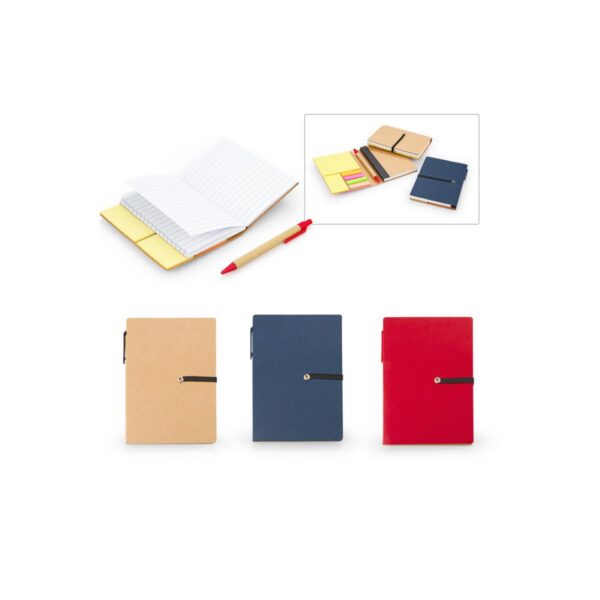 Cuaderno Libreta Ecologica Memo Sticky con Boligrafo