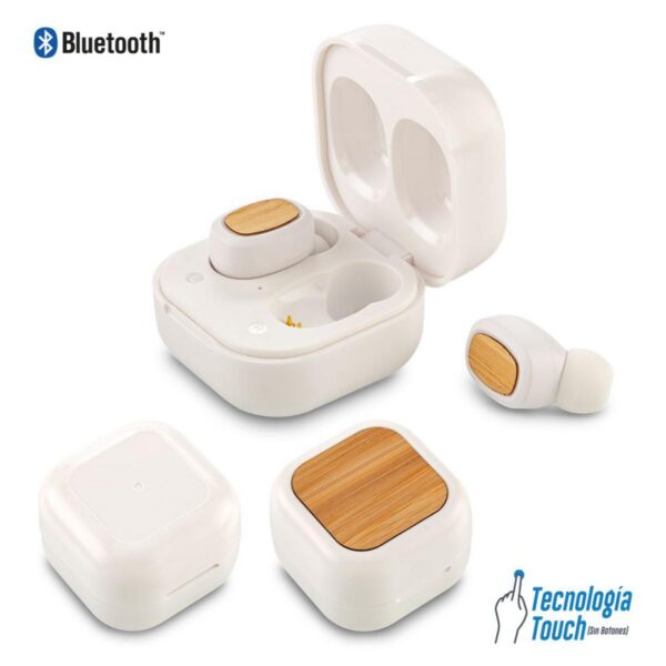Audifonos Manos Libres Bluetooth Eco Bambú