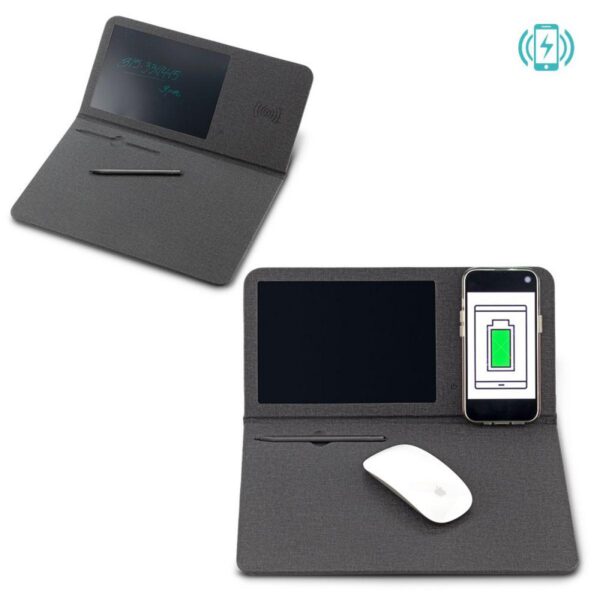 Cargador inalámbrico de 15w Mouse Pad LCD