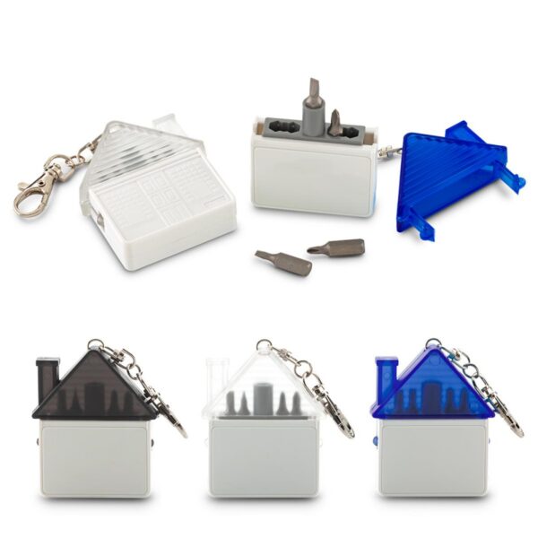 Set de Destornilladores y Llavero Plastico Home