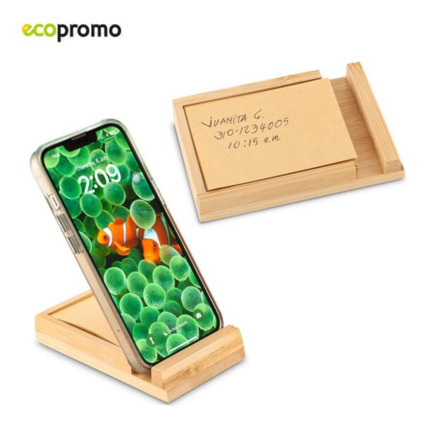 Soporte en Bambu Para Celular porta Note