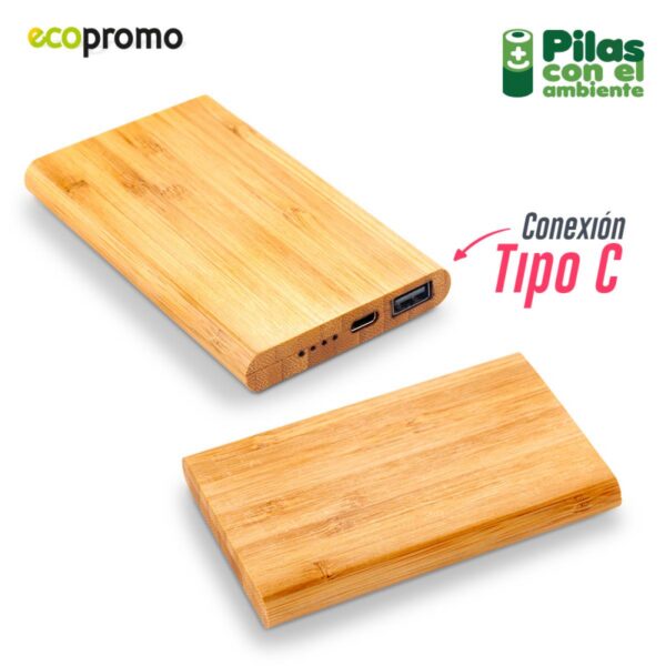 Pila Recargable en Bambú Nipax 5000mah ii