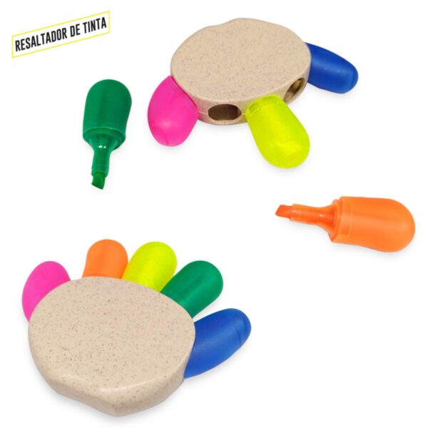 Set 5 Resaltadores Fingers ii Ecologico
