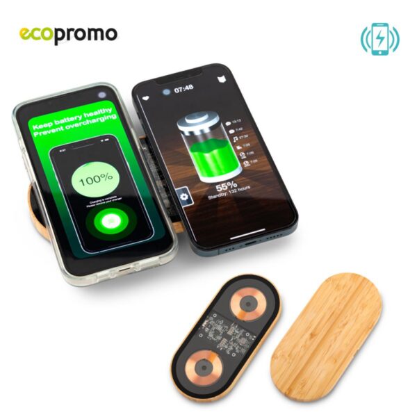 Cargador Inalambrico Coil eco Bambu