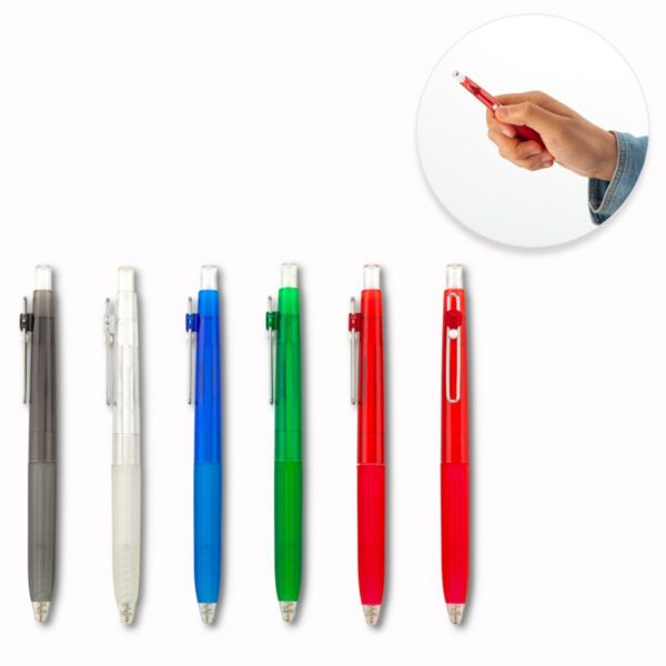 Esfero Bolígrafo Plástico Grip en Silicona Push
