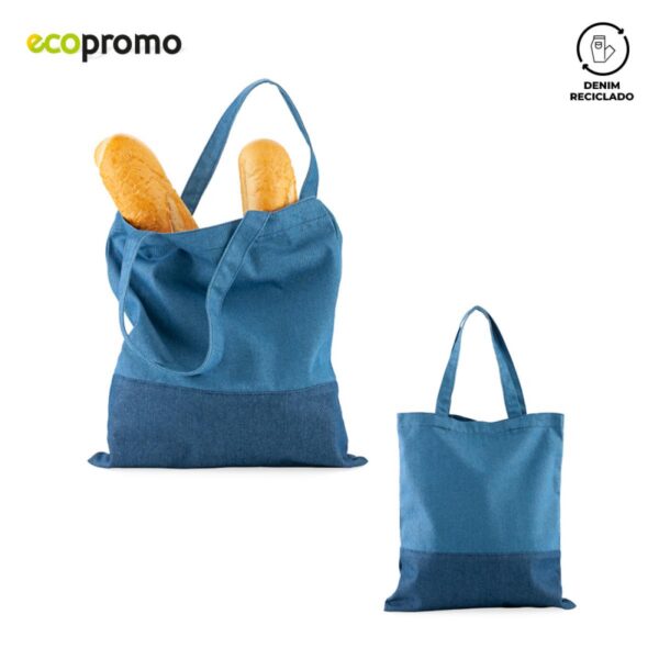Bolsa en Denim Reciclado Con Agarradera