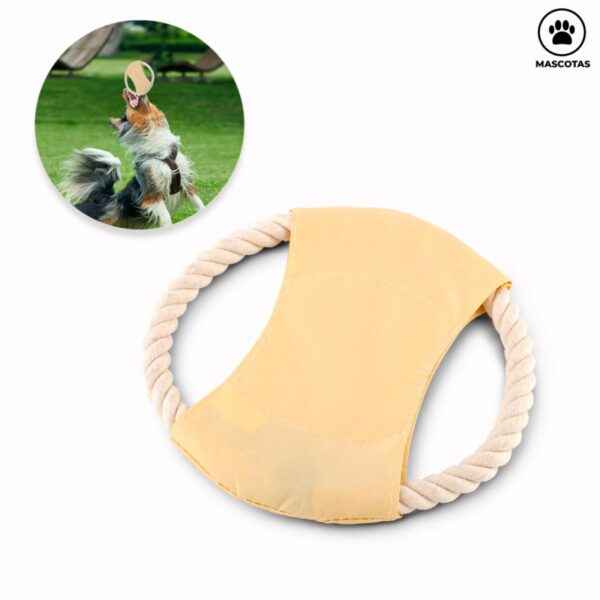 Juego Frisbee Para Mascotas cuerda de Algodón