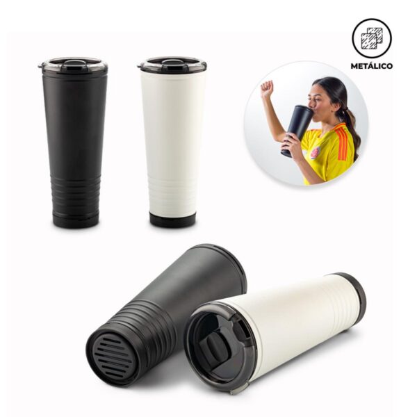 Vaso Mug Plastico Cornet 650ml tapa Protectora