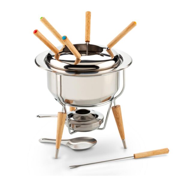 Set de Fondue Petra 6 Pinchos Mango Madera