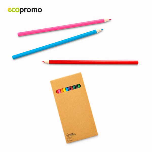 Estuche Carton Set de 12 Colores Eco Kraft