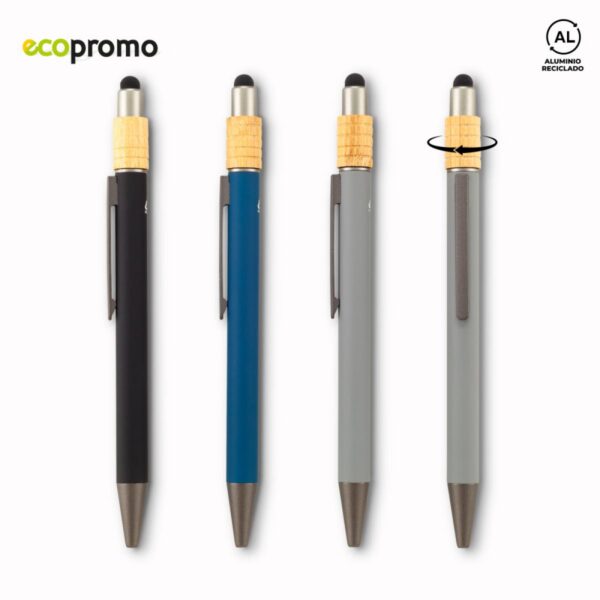 Boligrafo Metalico Stylus Colby Gyro Push