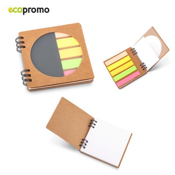 Mini Libreta Cartón Darvi 50 Hojas Blancas 5 Stickies