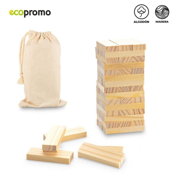 Juego Torre de bloques Madera Natural Skill 2