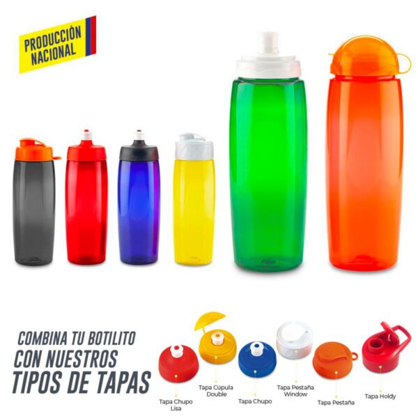 Botella Botilito en Pet Granada 800ml Nuevo