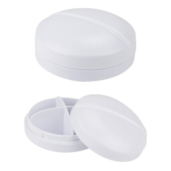 Pastillero Pildora Plastico 4 Compartimientos 6 Cm