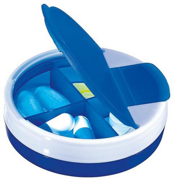 Pastillero Delta Plastico 4 Compartimientos de 7 Cm