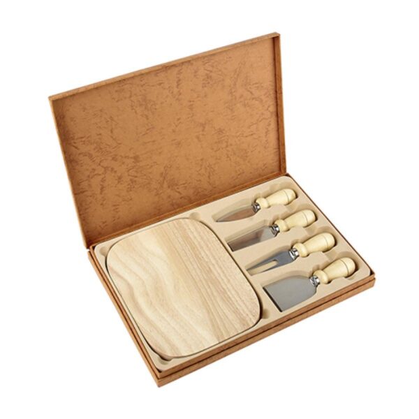 Set de Cocina 4 Accesorios Incluye Tabla y Estuche
