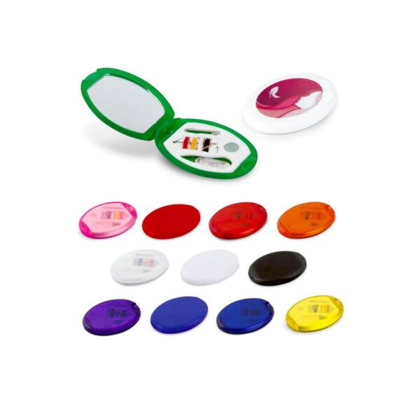 Minicosturero Oval espejo hilos aguja gancho
