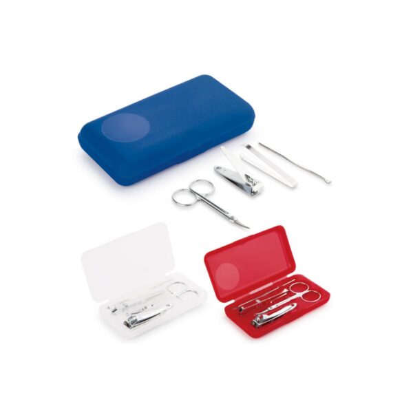 Set Manicure Case Estuche Plastico Compacto 4 Accesorios